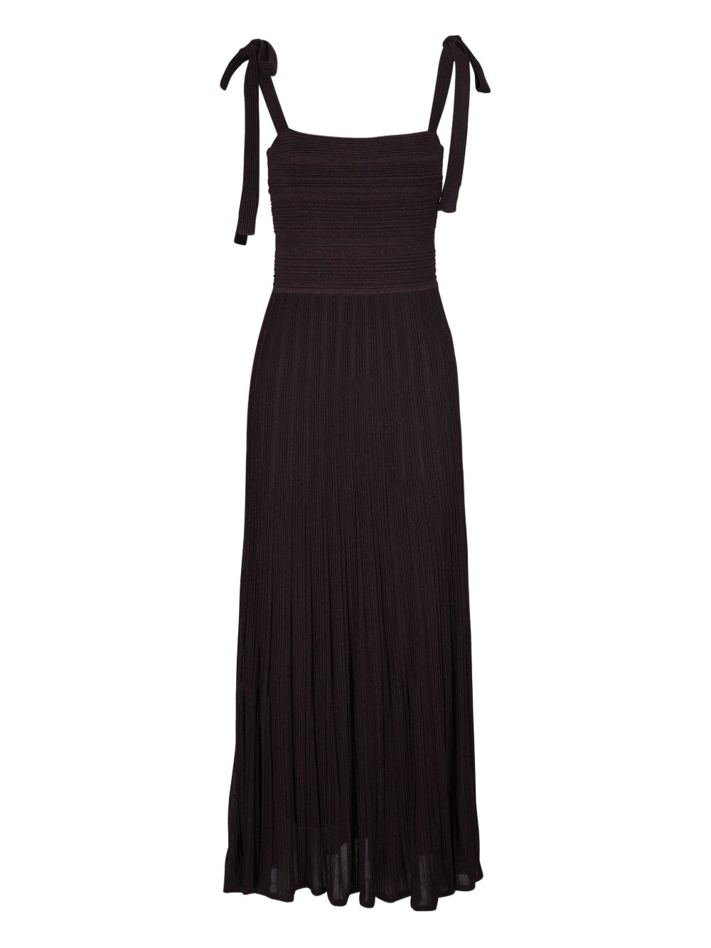 ZIMMERMANN plissé maxi dress - Brown