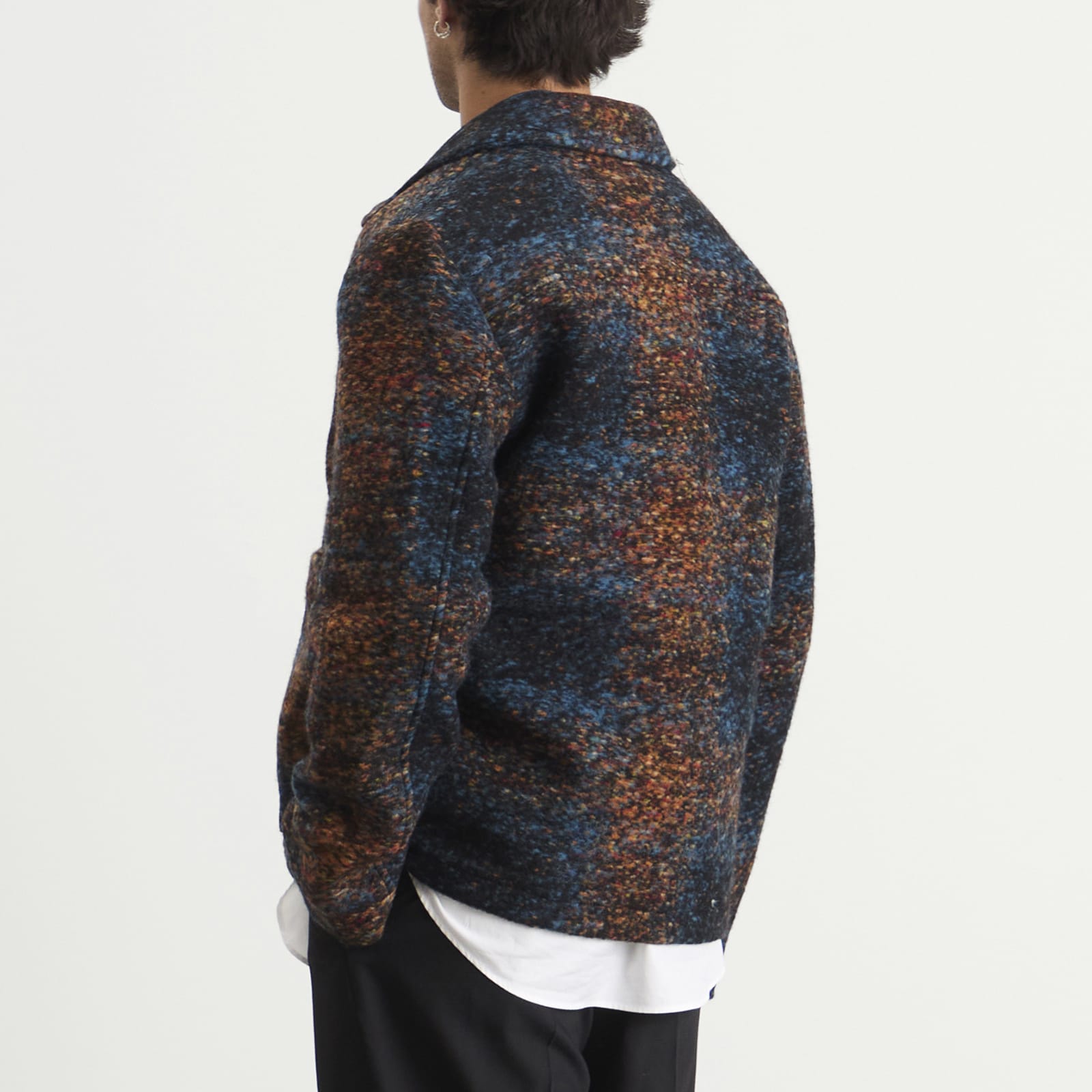 Men's Gael Boucle Wool Jacket Blue Multi