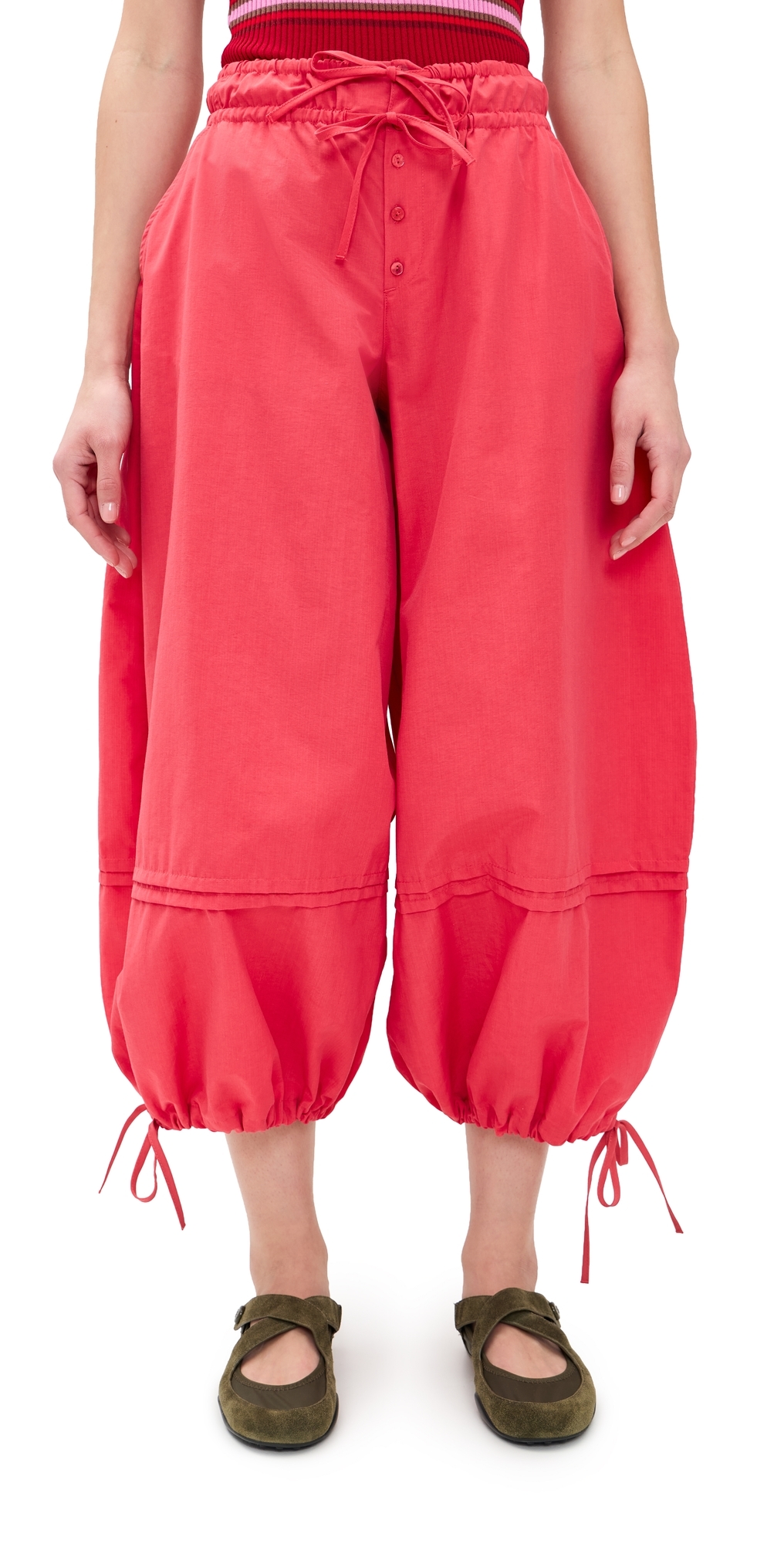 Frida Balloon Pants Red