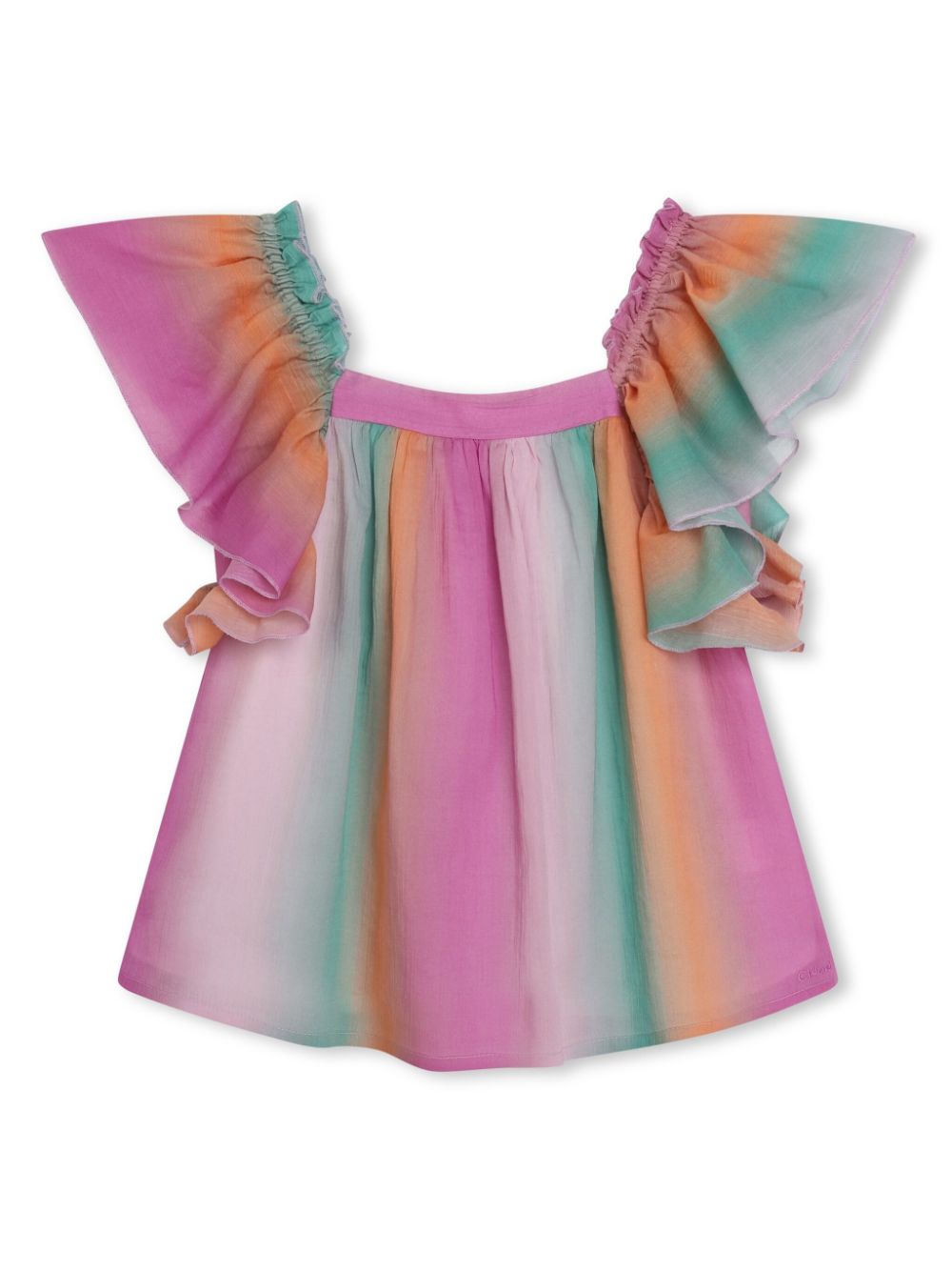 Faded striped blouse - Pink