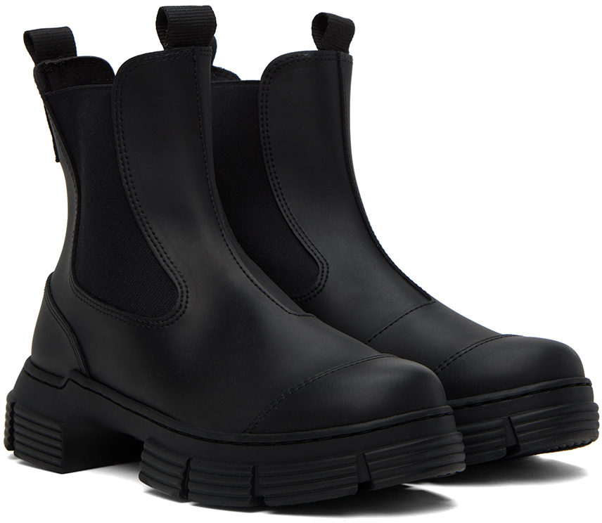 Black city boots