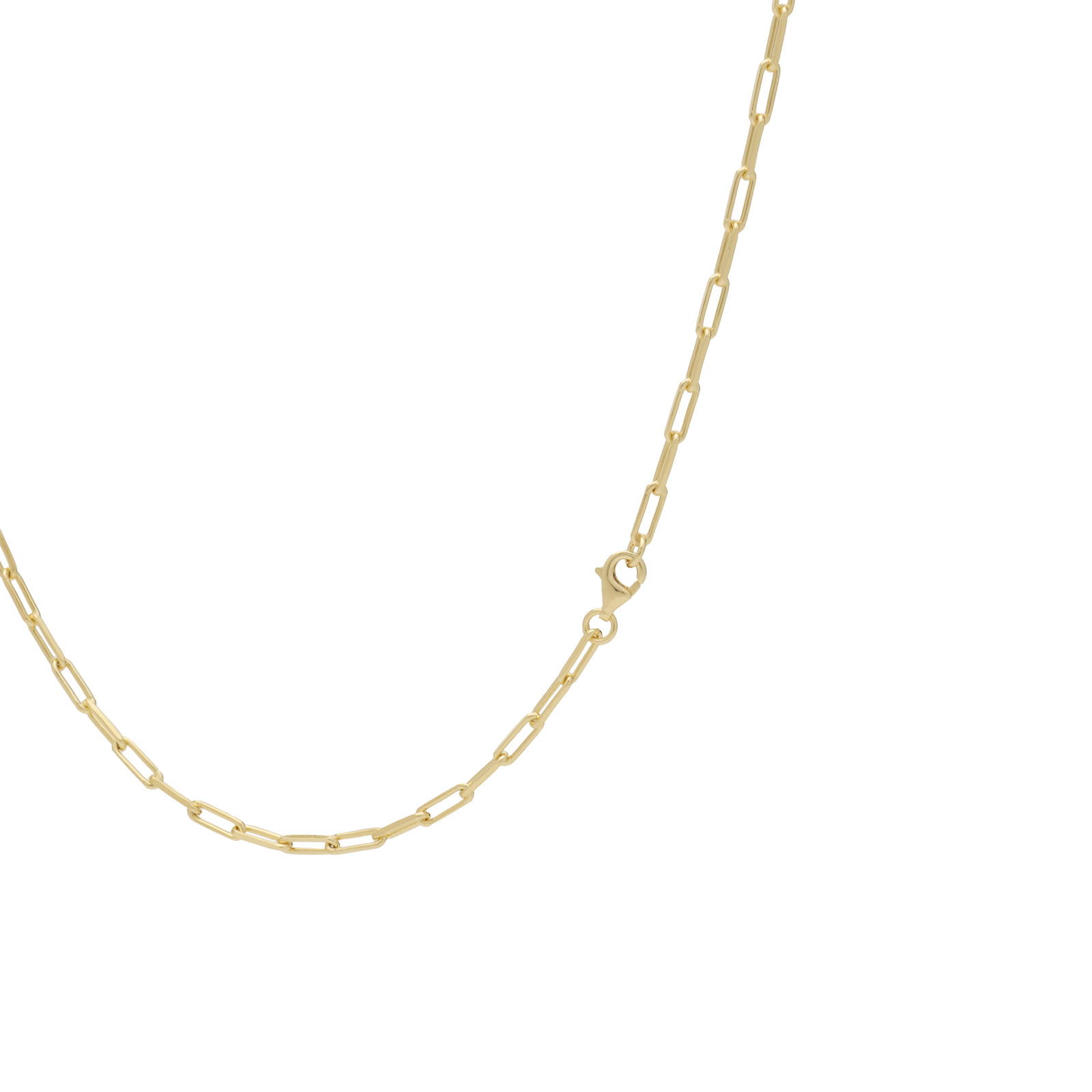 Men's 2.5mm Volt Link Cable Chain Necklace in Gold