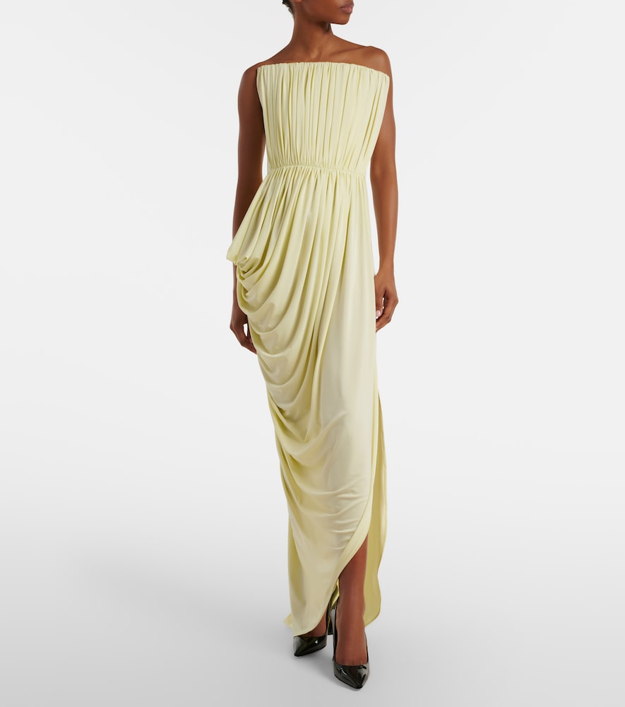 Crêpe jersey bustier dress