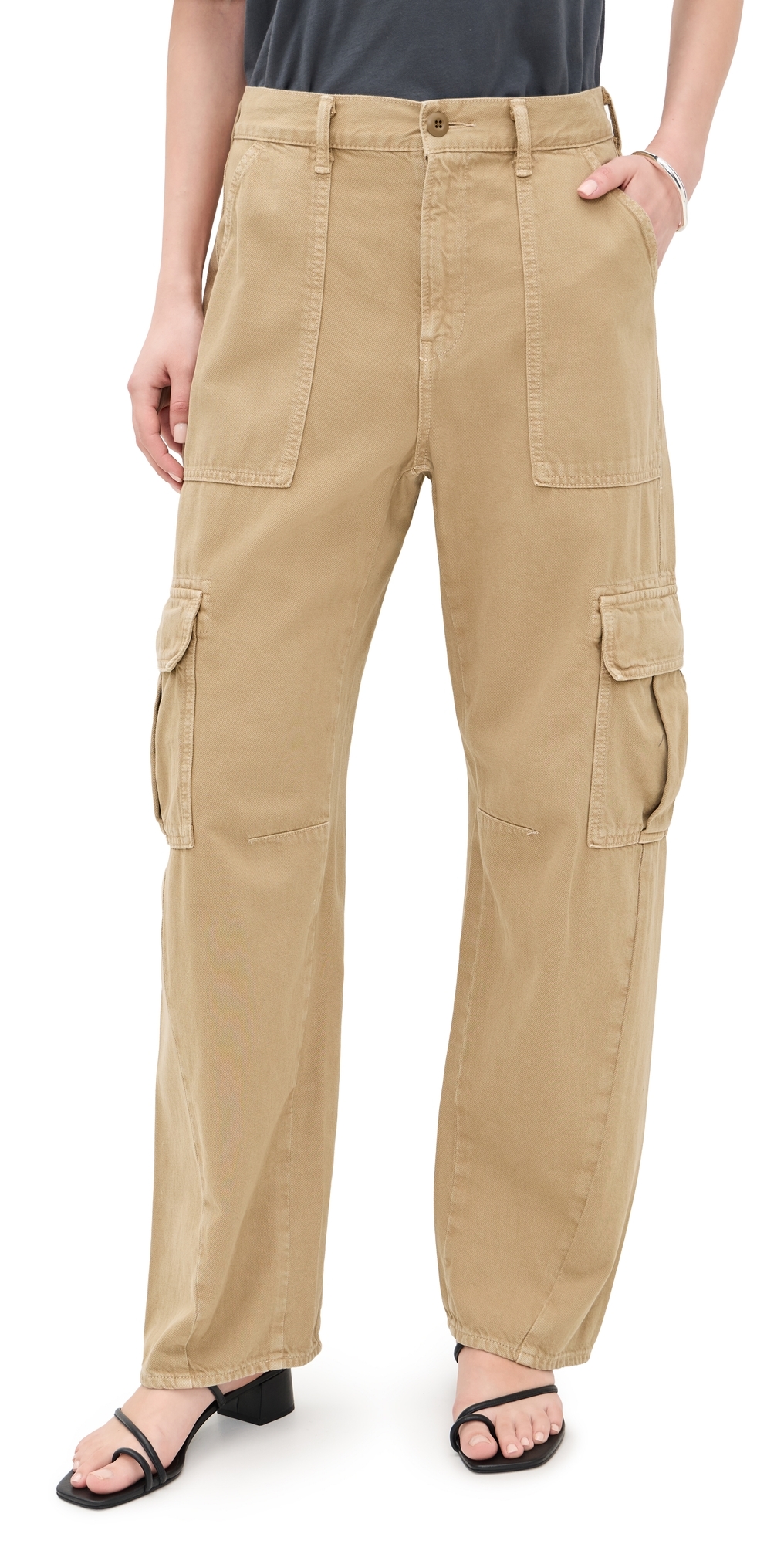 Corlears Barrel Cargo Pants Beige