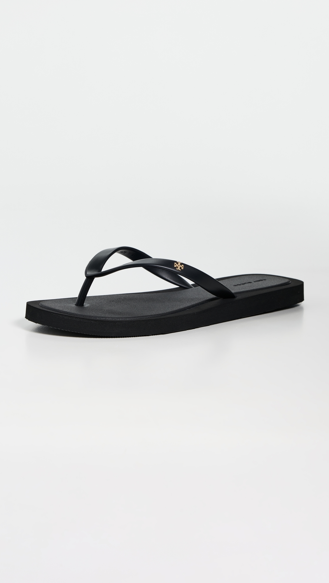 Tory Burch Kira Padded Flip Flops Perfect Black/Gold