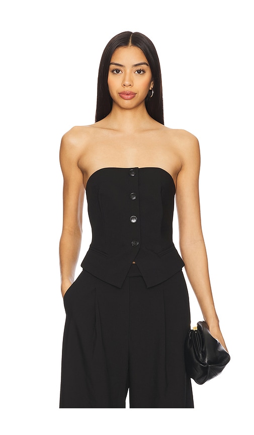 MISHA Alessia Top in Black. -  S also in