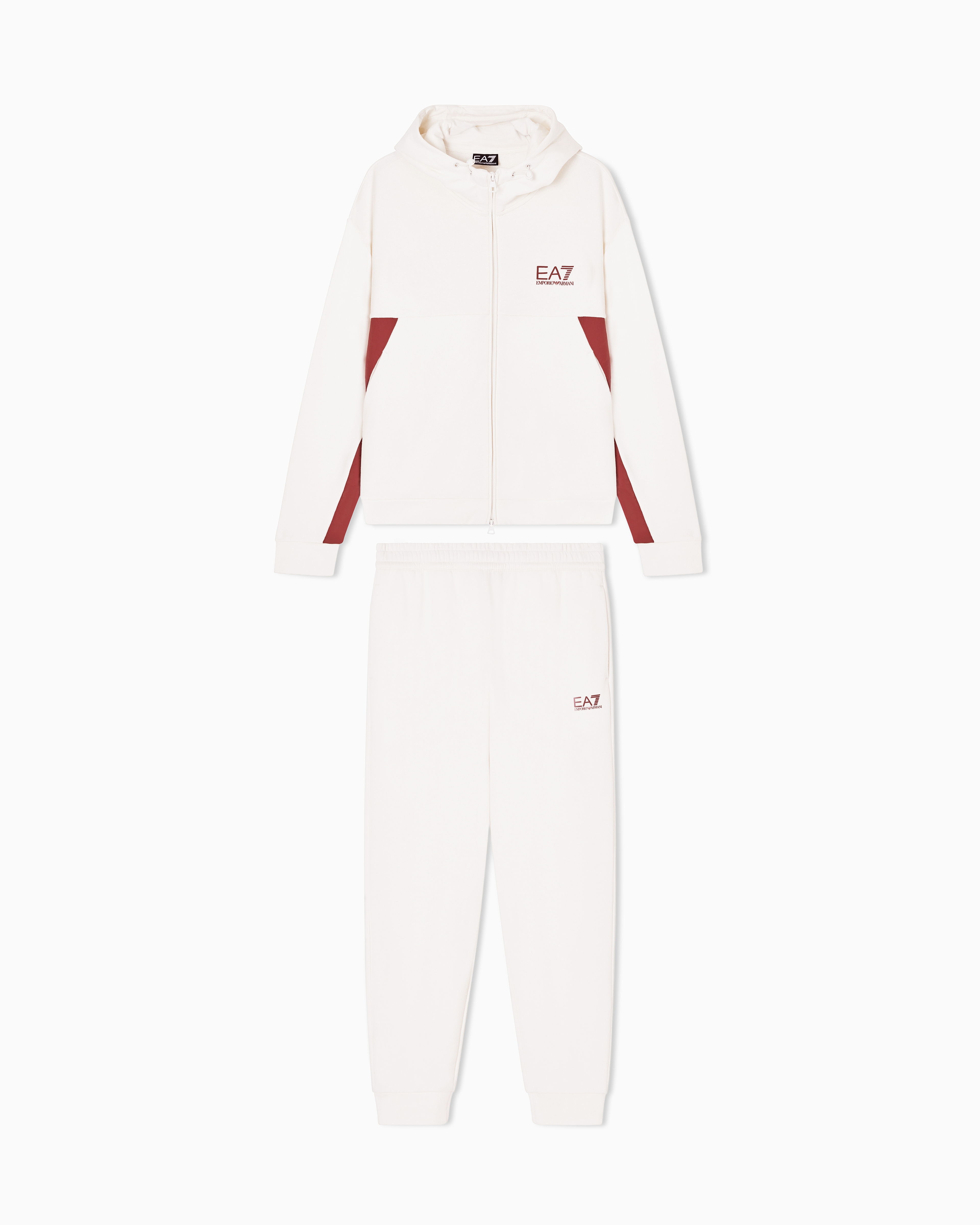 Summer Block pure cotton tracksuit with hood