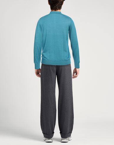 Boglioli Man Sweater Turquoise Size L Cashmere, Silk