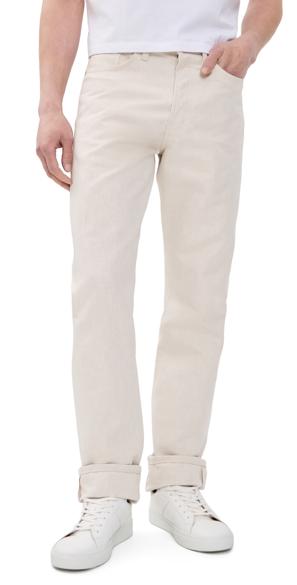True Guy Tabi Selvedge Jeans Off White