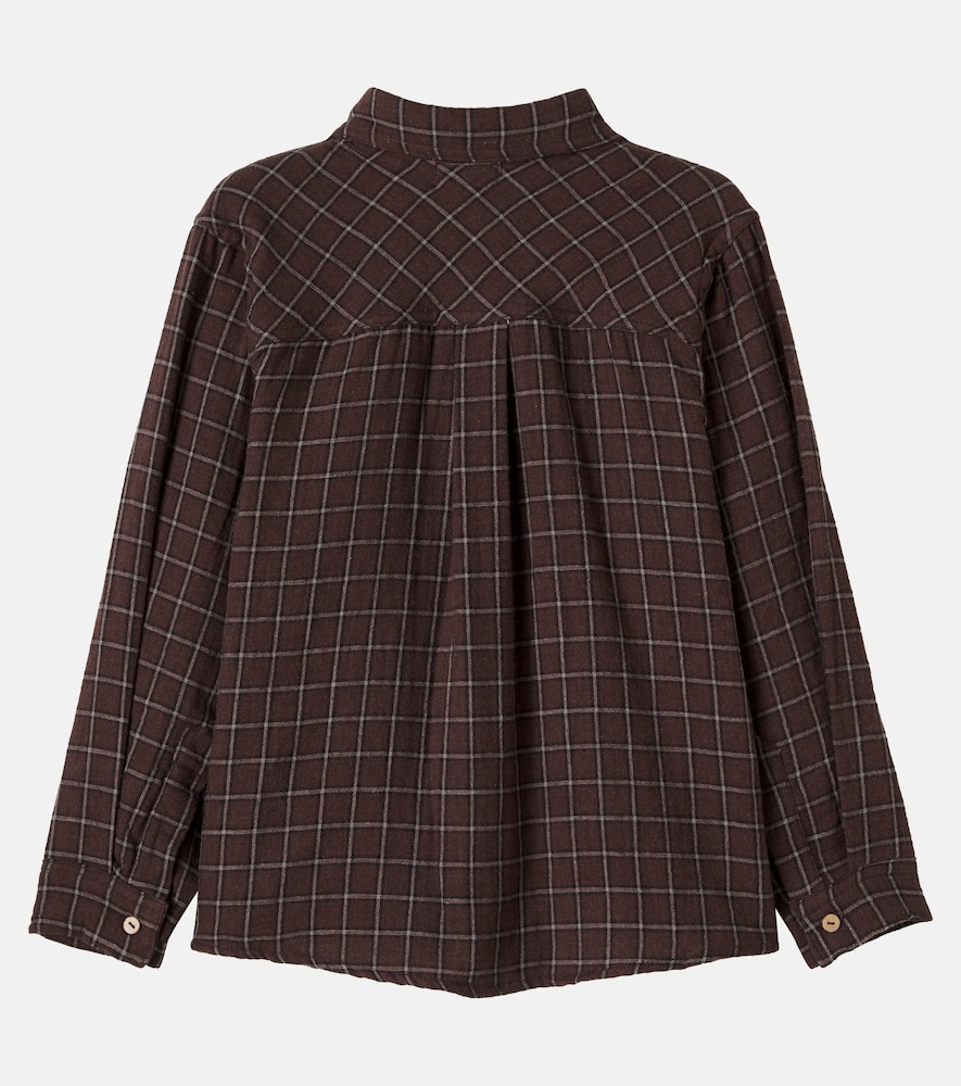 Turin checked cotton flannel shirt