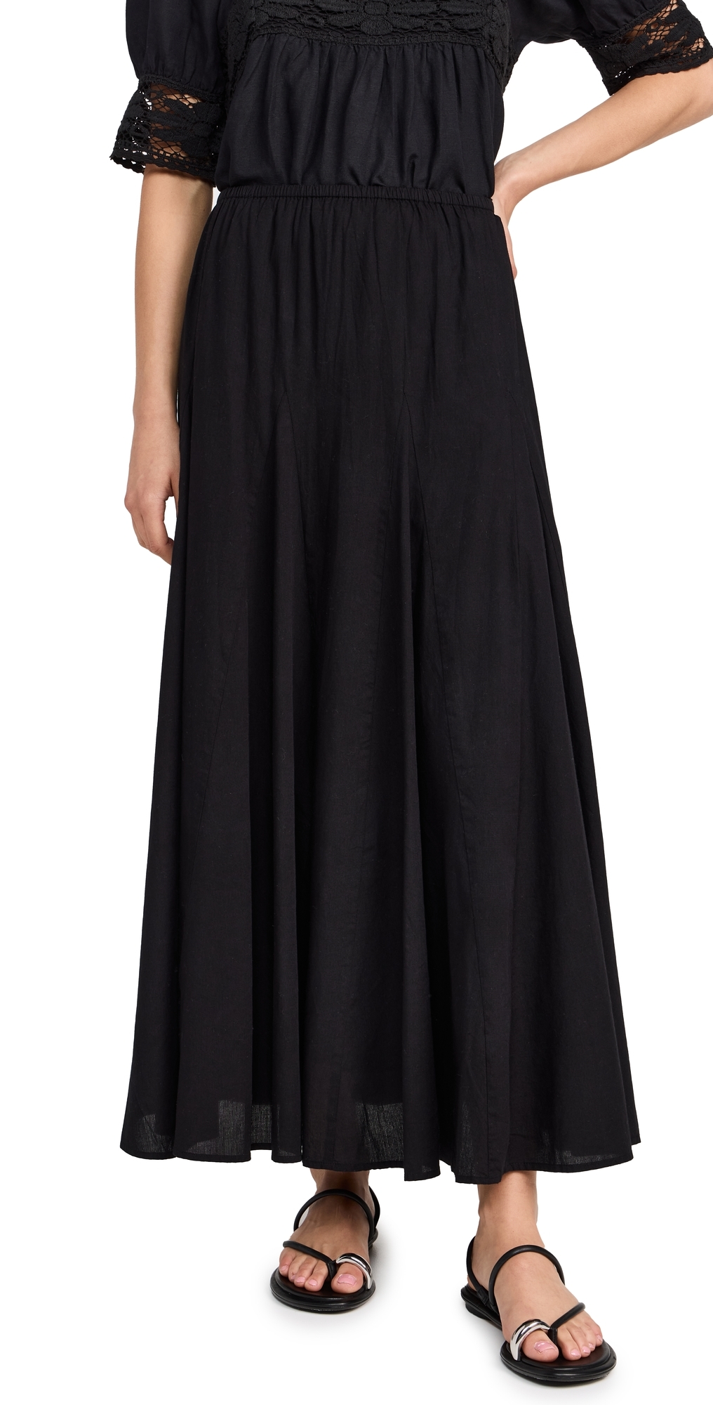The Godet Skirt Black