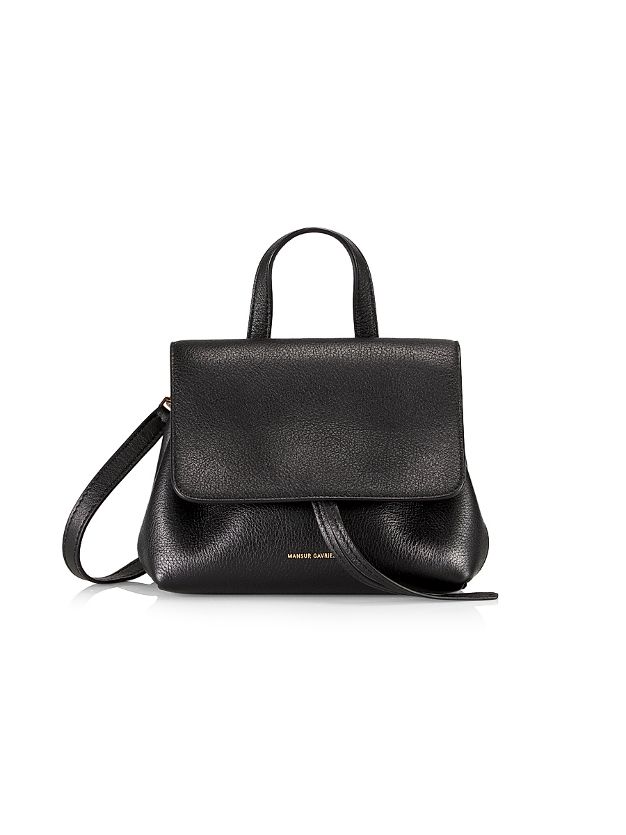 Women's Mini Lady Soft Leather Satchel - Black