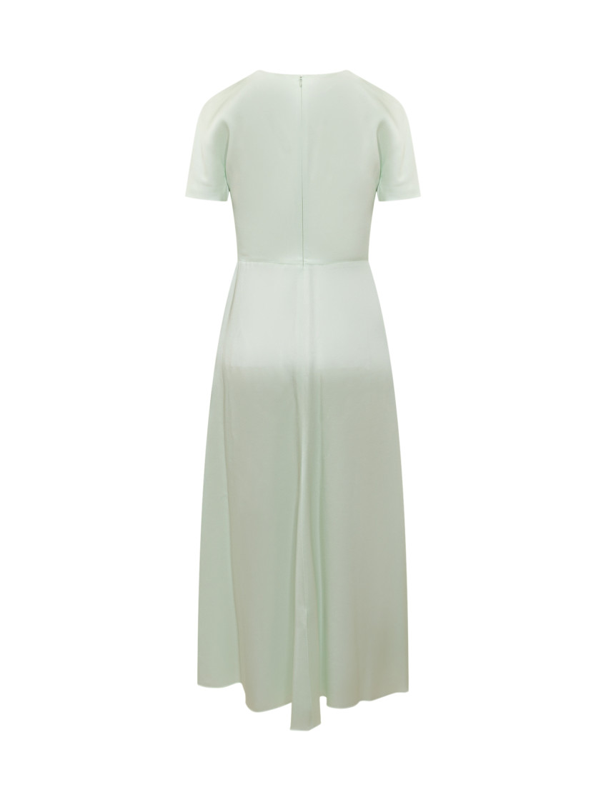 Light Green Round Neck Maxi Dress