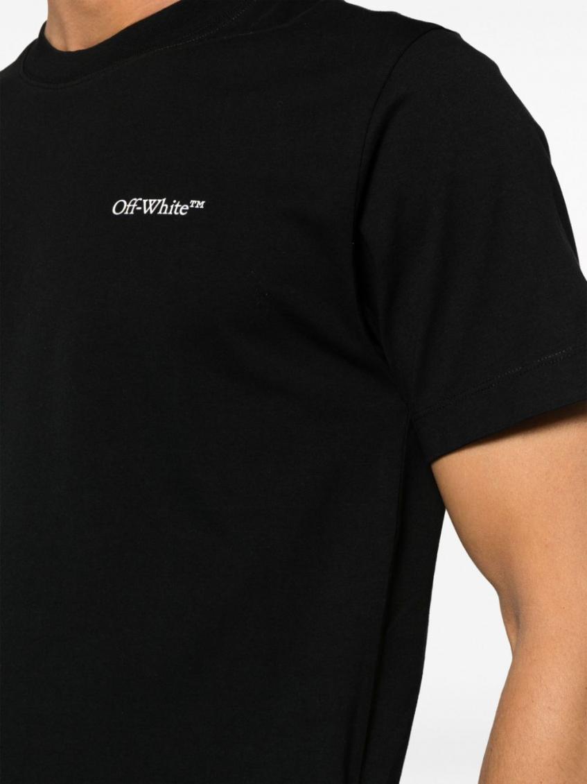 Scratch Arrow-print T-shirt - Black