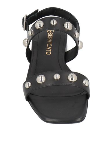 Woman Sandals Black Size 6 Leather