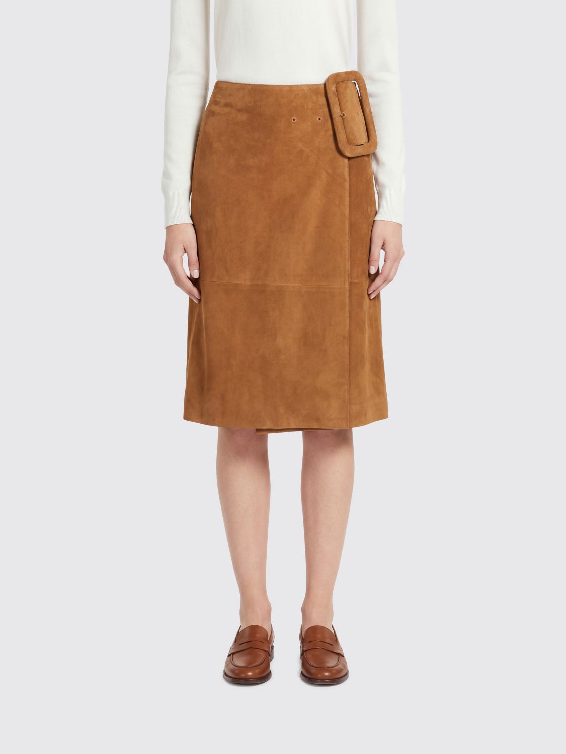 Skirt Woman color Brown