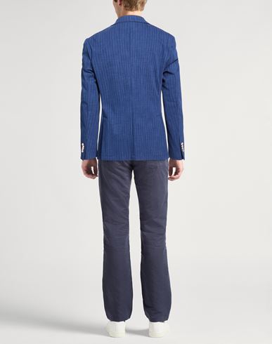 Man Blazer Bright blue Size 38 Cotton, Polyamide, Elastane
