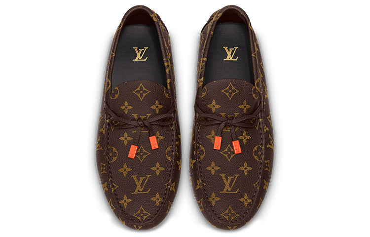 Louis Vuitton | LV Driver Moccasin Shoes 'Brown Monogram with Orange' |  Realry