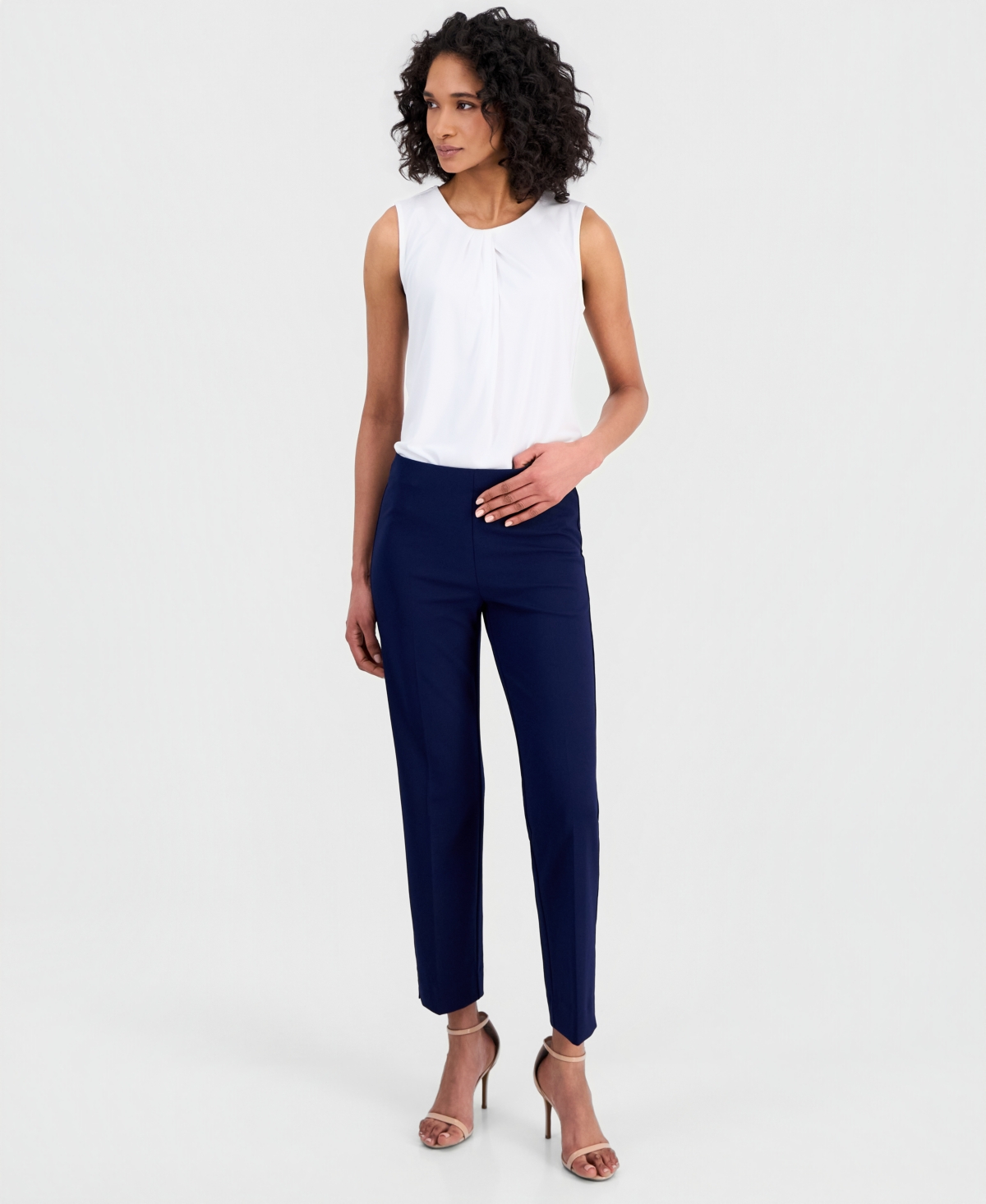 Women's Pull-On Hollywood Waist Straight Ankle Pants - Distant Mountain
