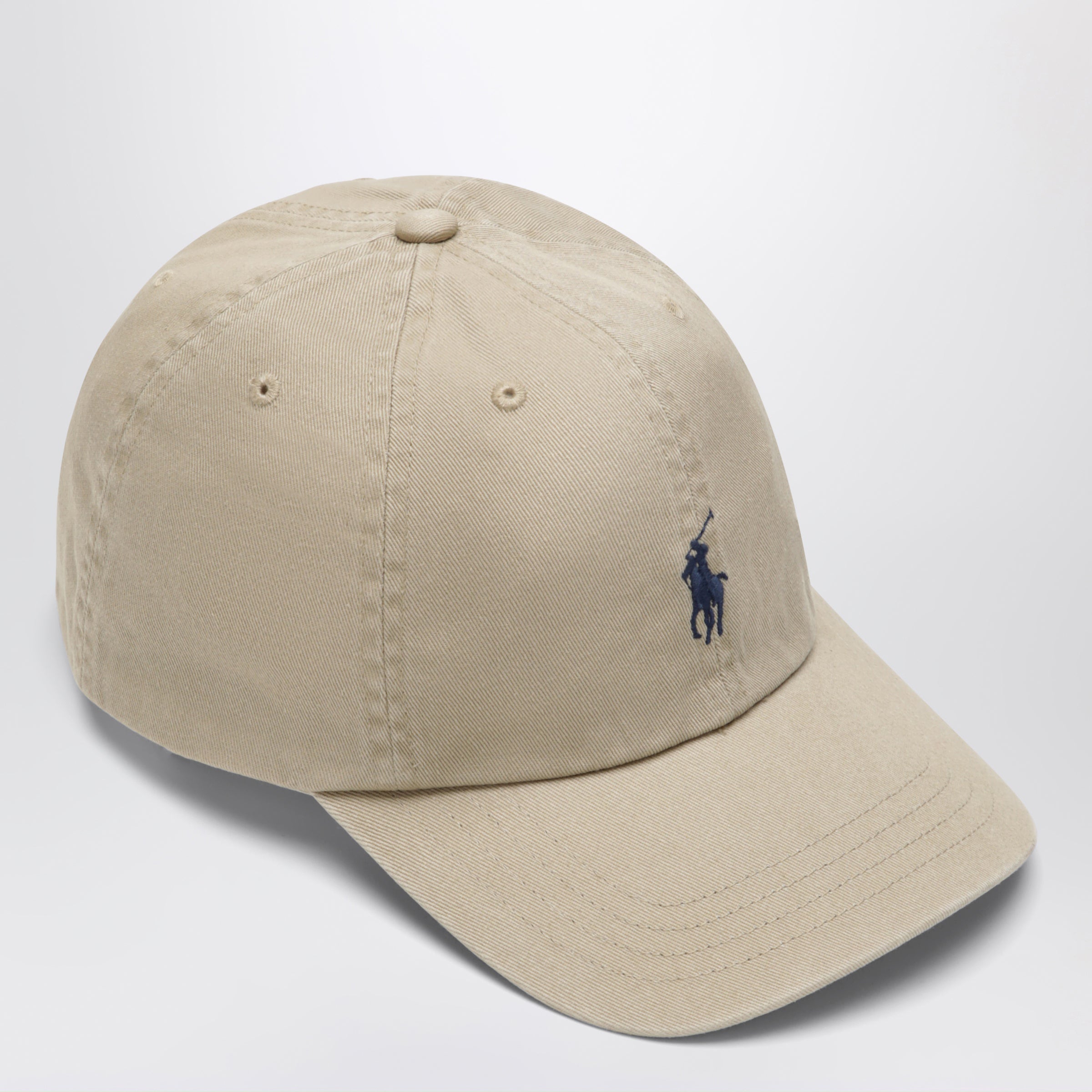 Polo Bear khaki cotton baseball cap
