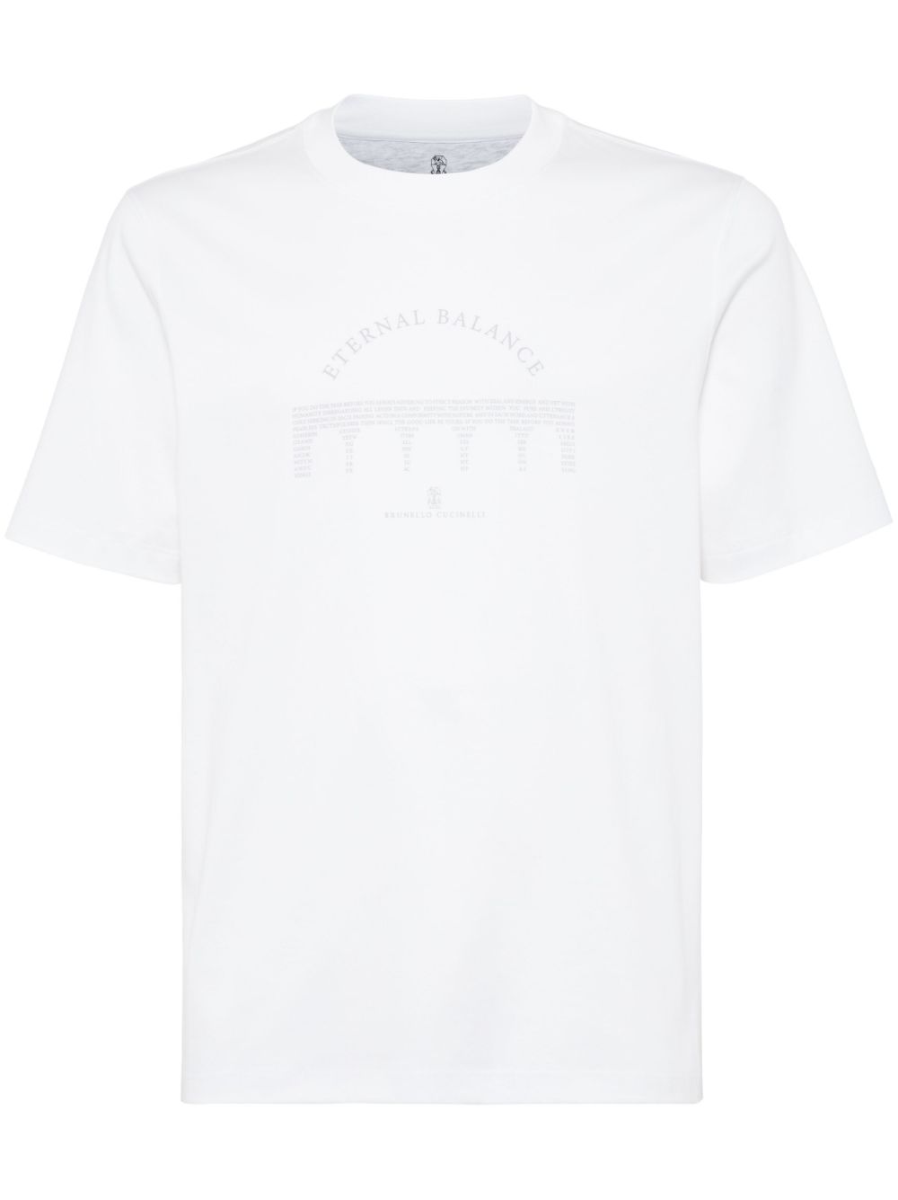 Slogan-print crew-neck T-shirt - White