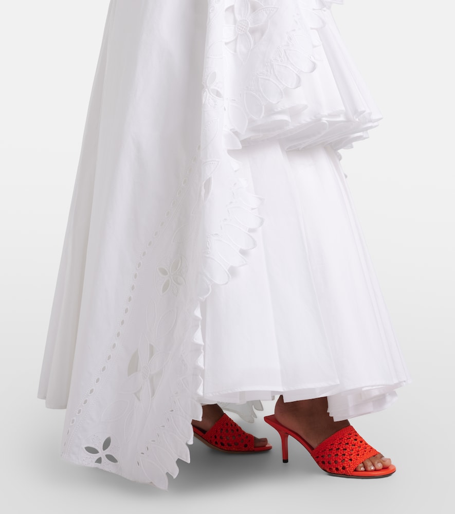 Provençale tiered cotton poplin gown