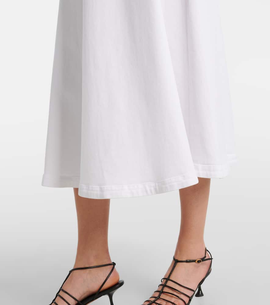 Varda cotton-blend midi skirt