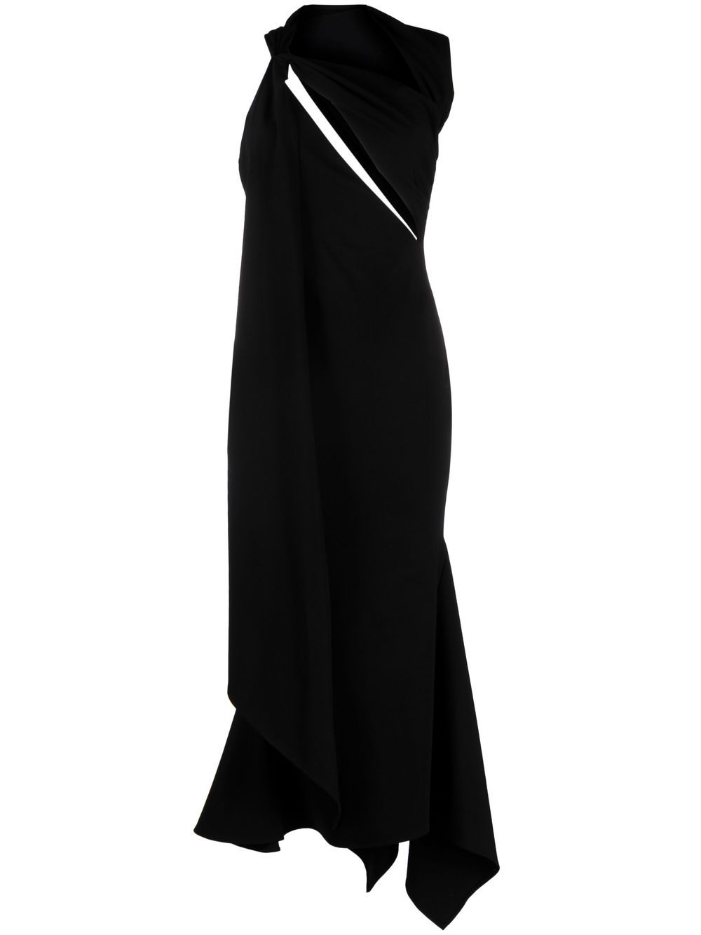 Cut-out midi dress - Black