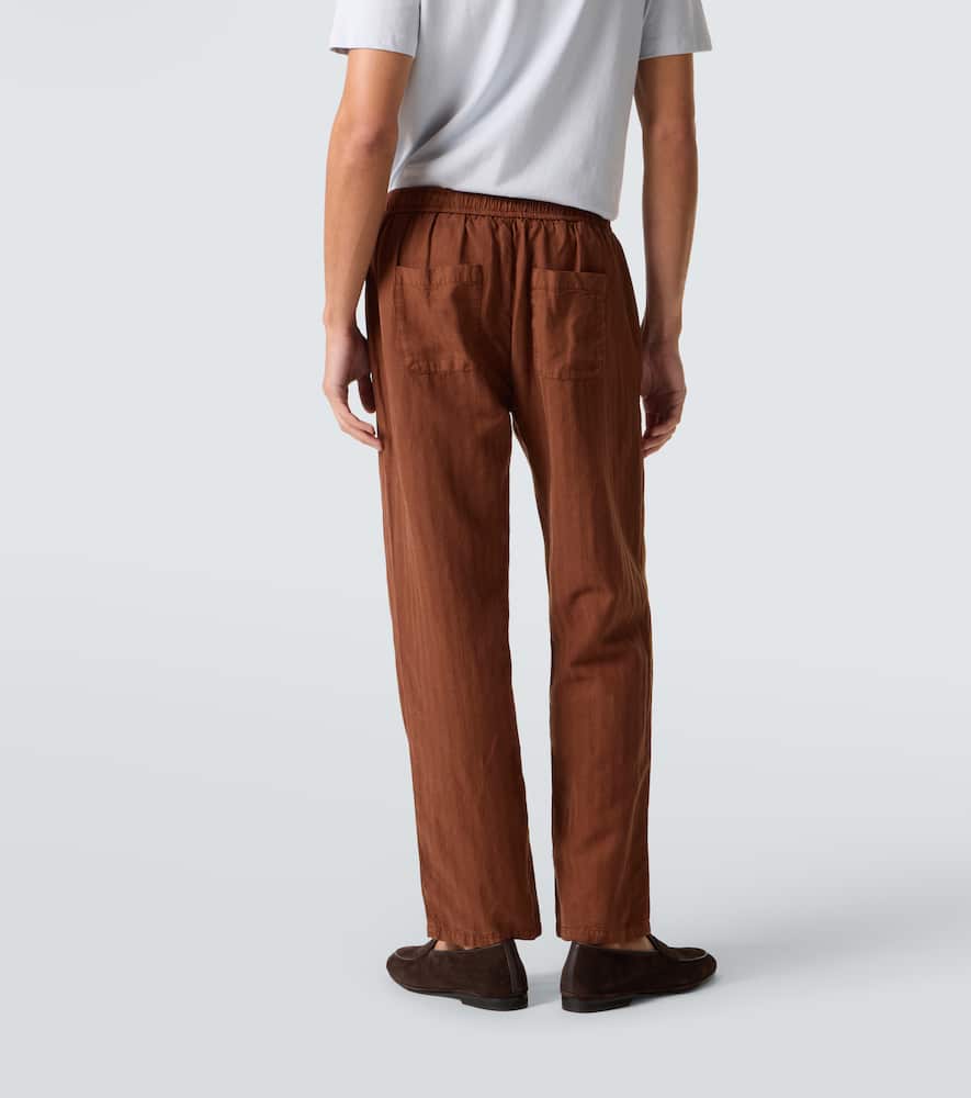 Mendes herringbone straight pants
