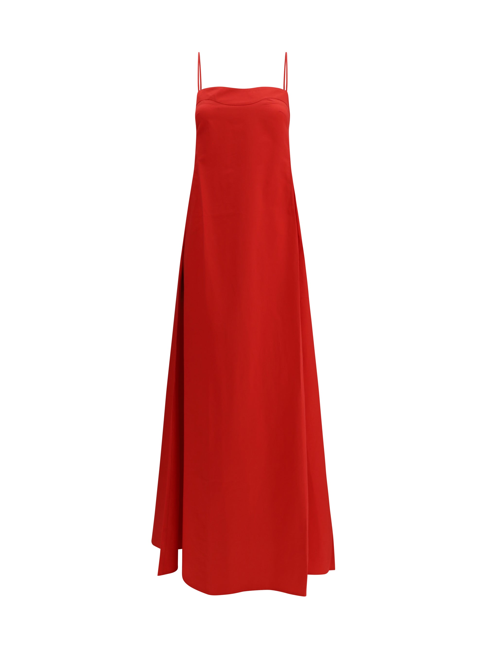 Taffeta Dress — Red