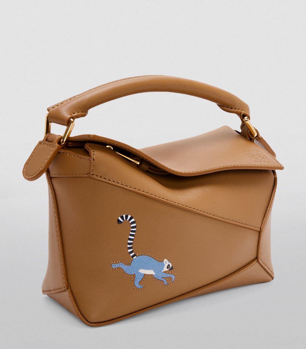 X Suna Fujita Mini Puzzle Edge Top-Handle Bag