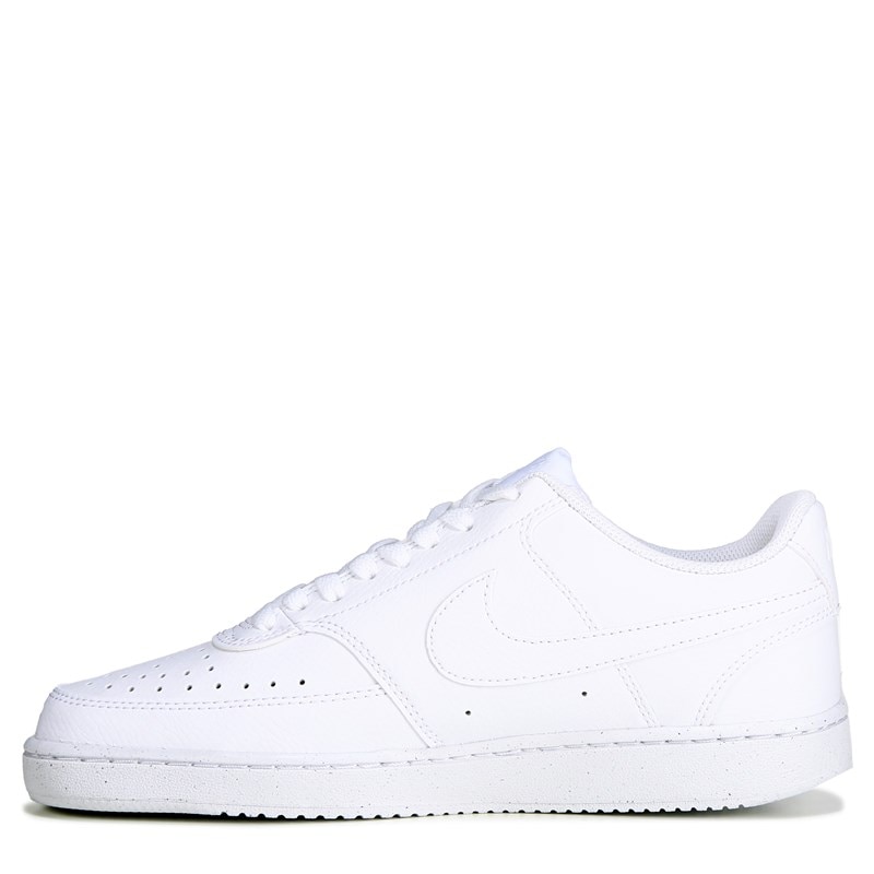 Men's Court Vision Low Sneakers (White/White)