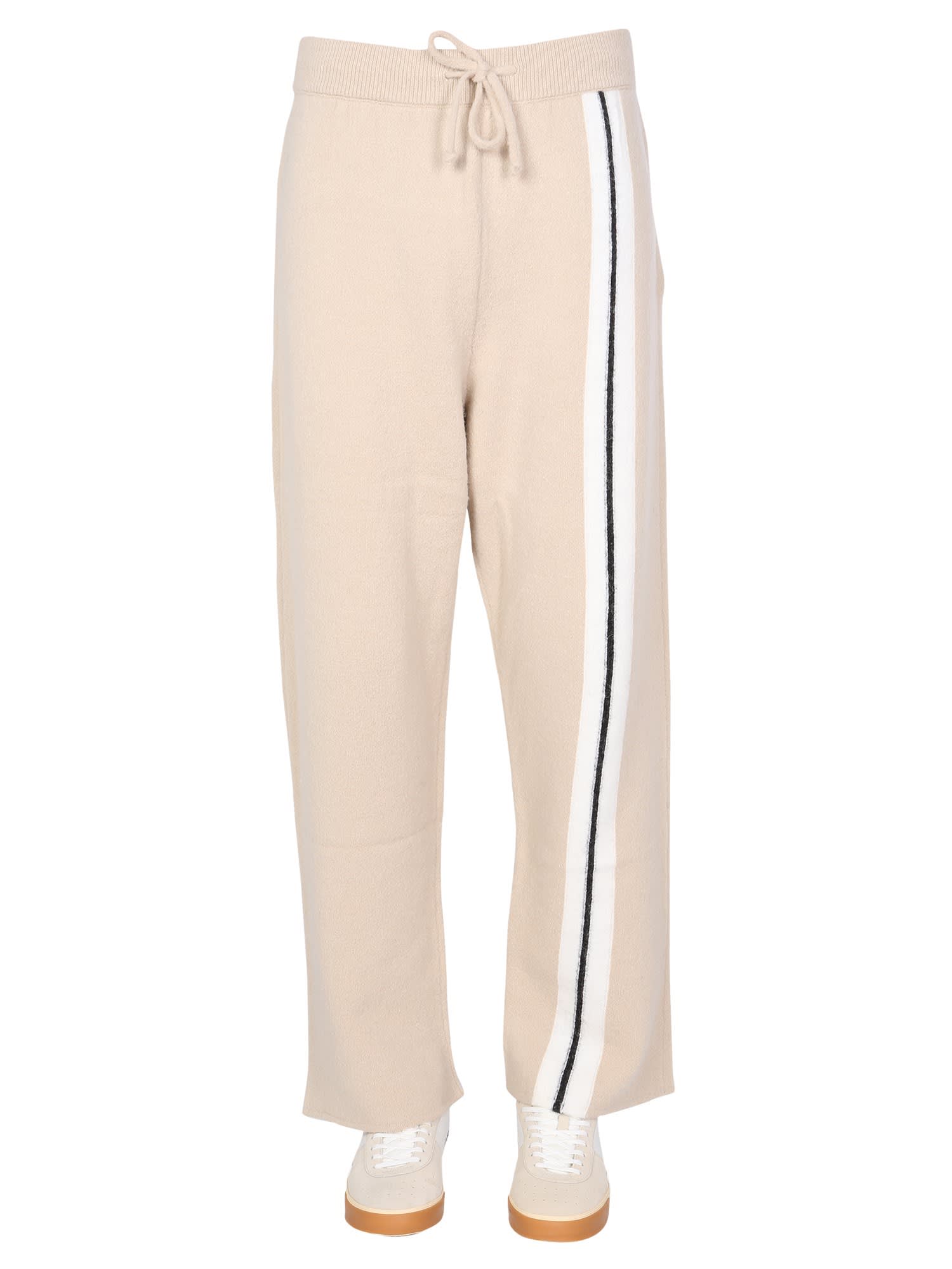 Side-stripe track pants - Neutrals