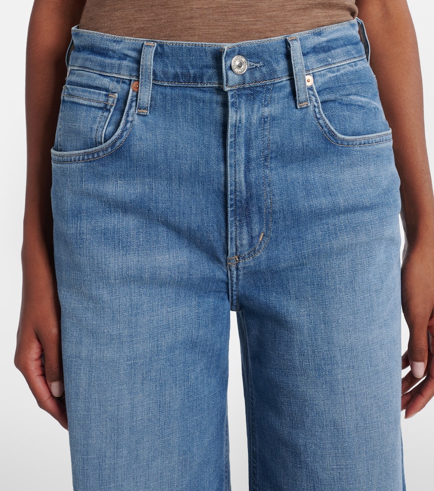 Lyra Long high-rise wide-leg jeans