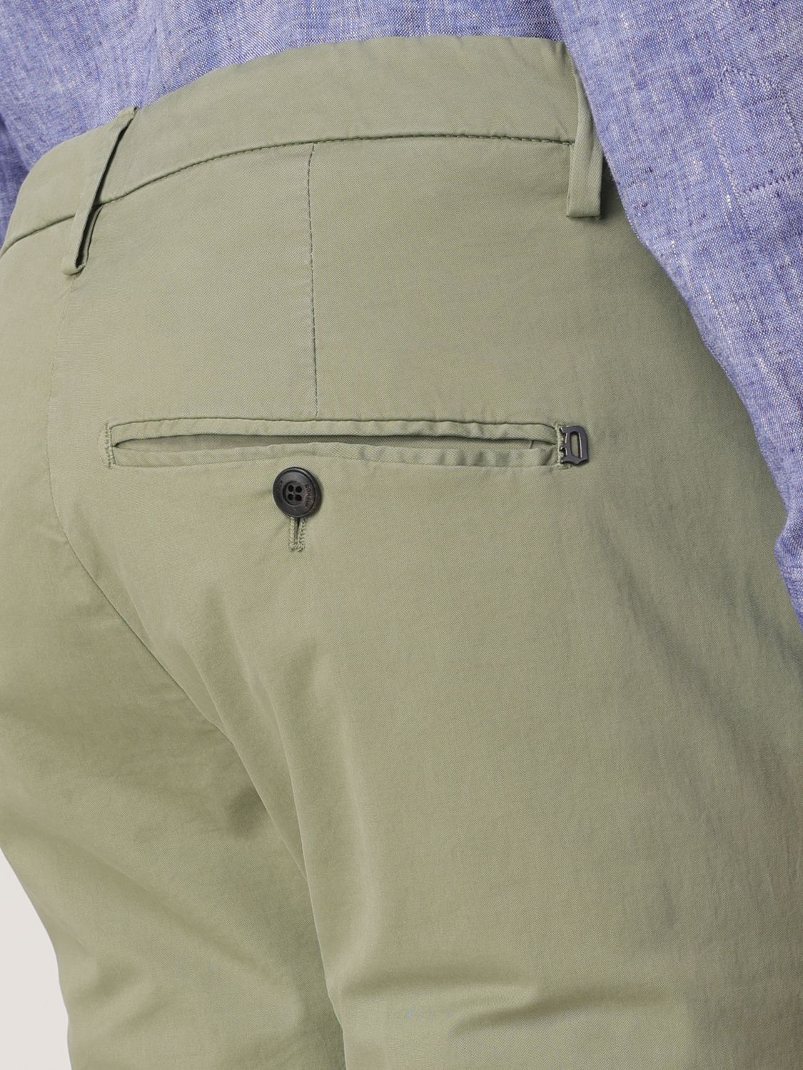 Pants DONDUP Men color Green
