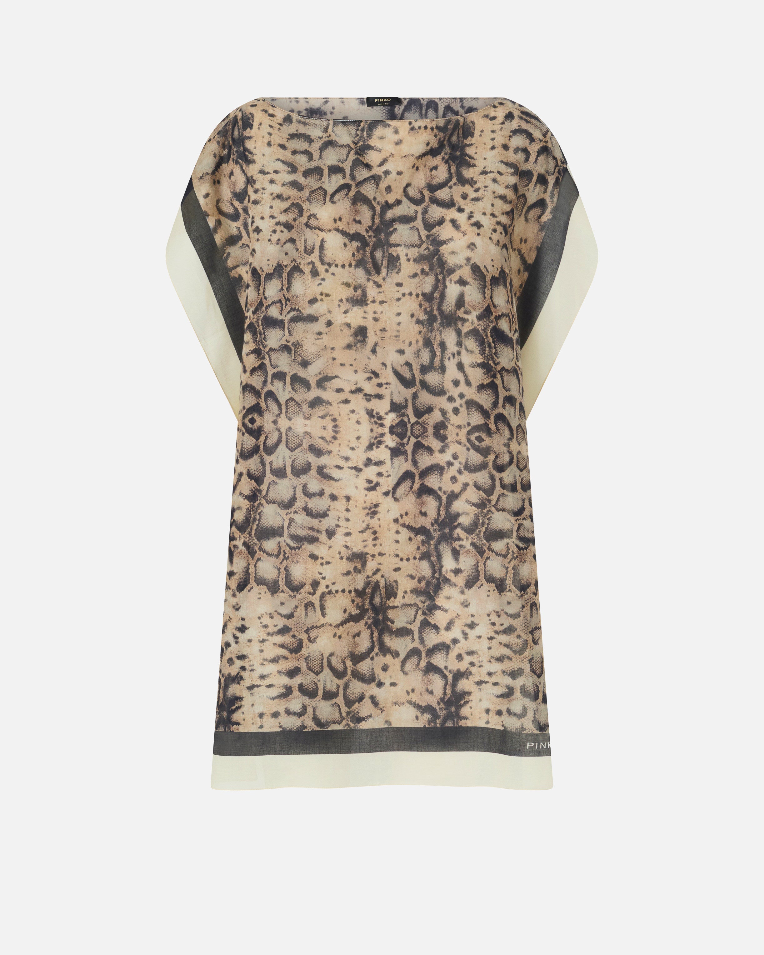 Kaftan with snake print