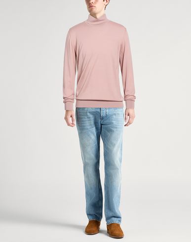 Man Turtleneck Antique rose Size 40 Virgin Wool