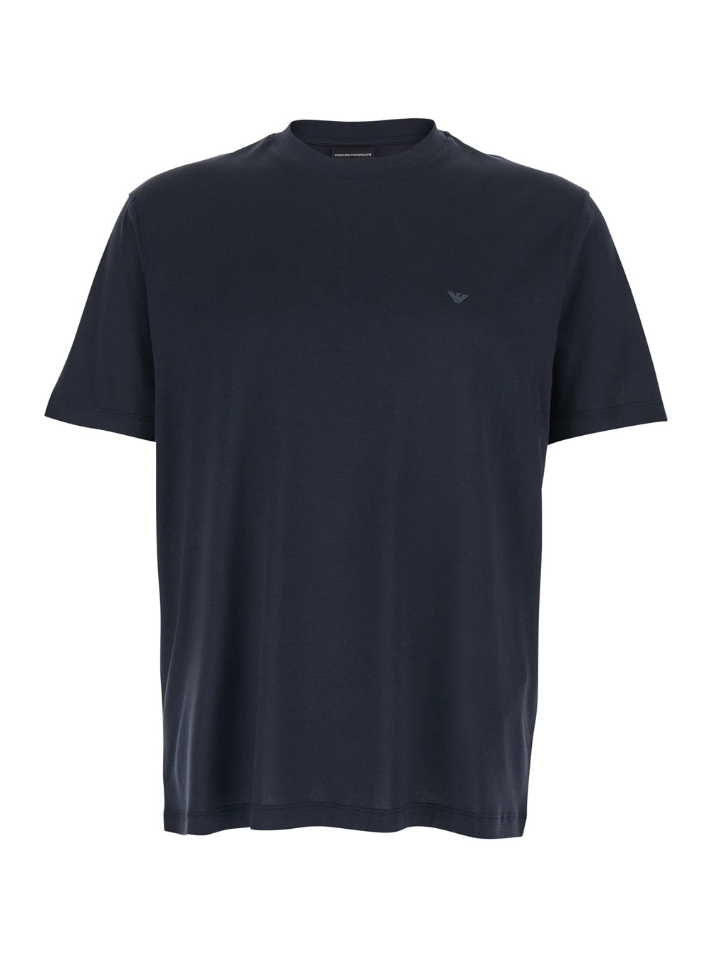 Crew-Neck Cotton-Lyocell Blend T-Shirt — Navy