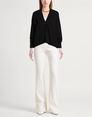 Woman Cardigan Black Size L Wool, Viscose, Polyamide, Cashmere