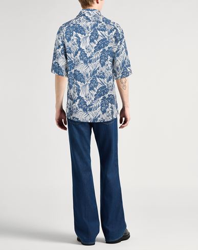 Lardini Man Shirt Blue Size M Cotton