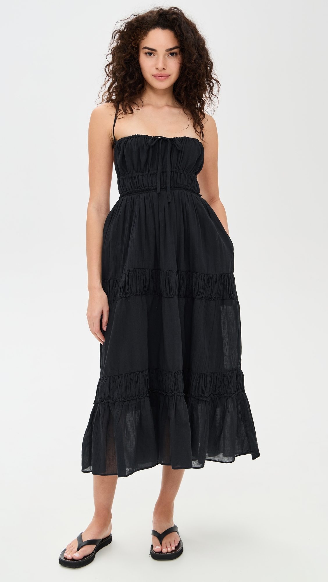 Taking Sides Maxi Dress Black