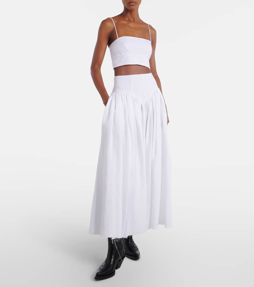 Blazie linen crop top