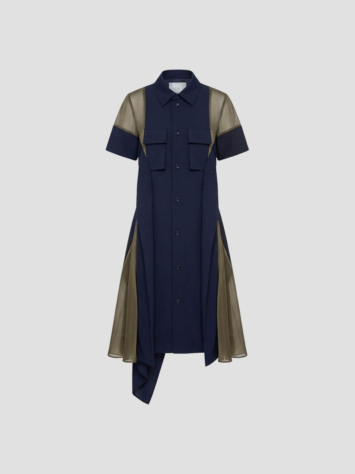 Wool Suiting Mini Dress