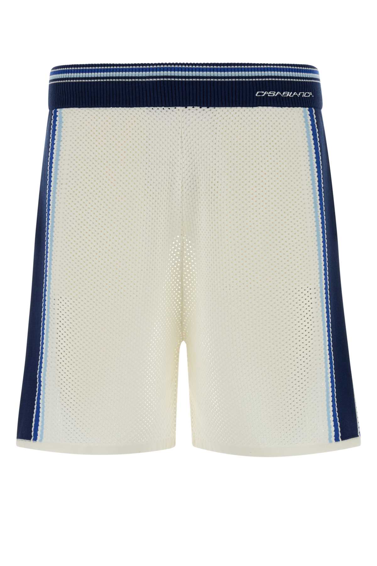 Whiteblue Bermuda Shorts — Multicolor