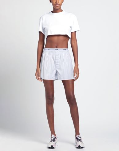 Woman Shorts & Bermuda Shorts White Size L Cotton