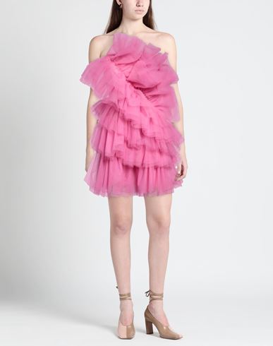 Woman Mini dress Fuchsia Size 6 Polyamide