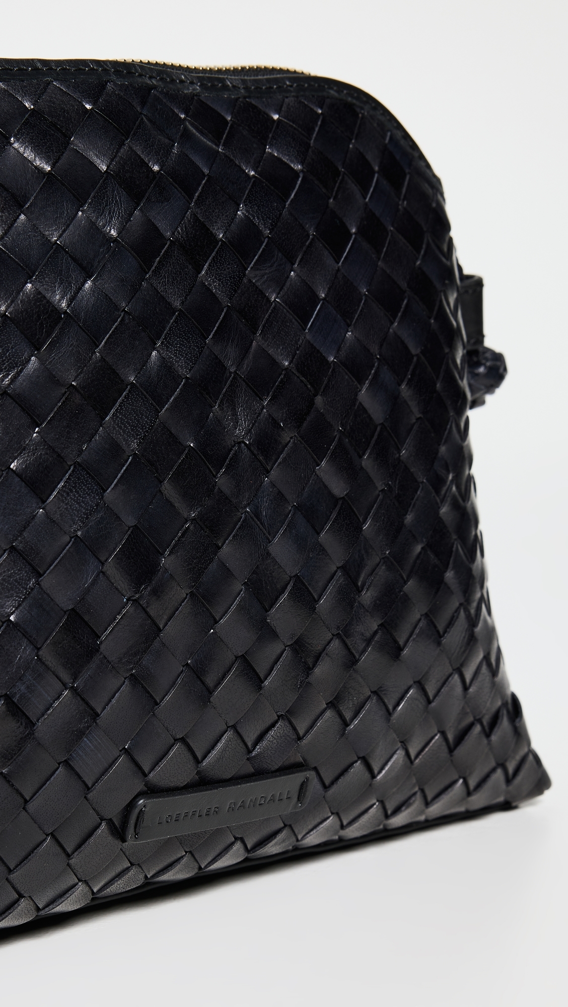 Mallory Woven Crossbody Bag Black One Size
