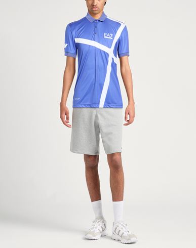 Man Polo shirt Azure Size M Polyester, Elastane