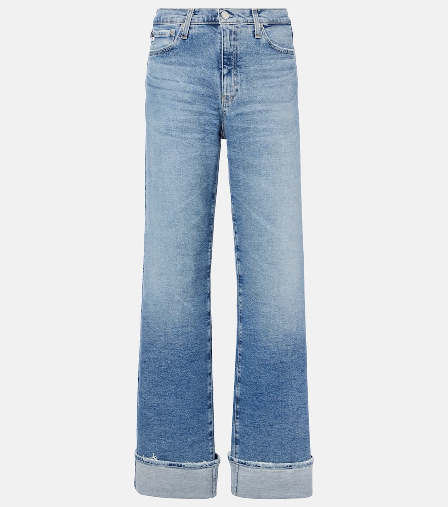 Kora high-rise wide-leg jeans