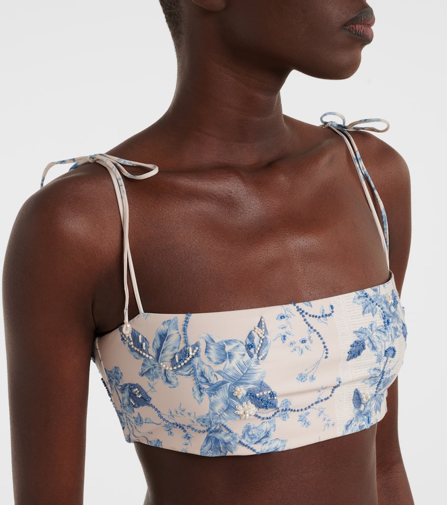 Primavera floral bikini top